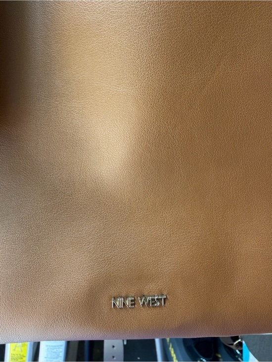 Nine West Handbags - Nine West Brown Tote with Silver Logo